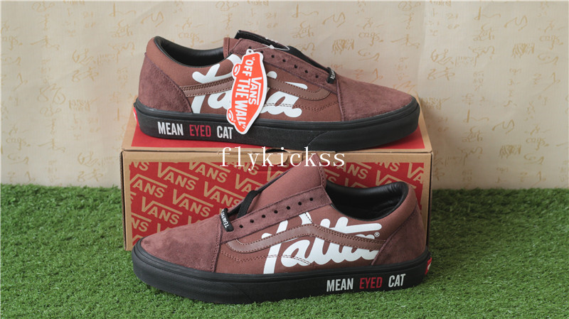 Patta x Van Mean Eyed Cat Old Skool Black Brown Suede